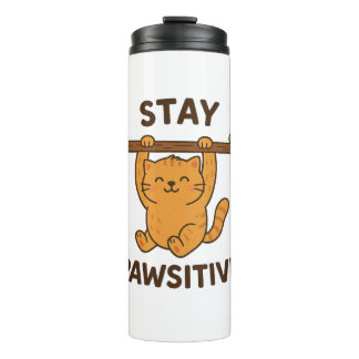 Termo  Inspiring "Stay pawsitive" Quote Print