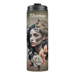 Termo Interacción fascinante entre el animal y el humano