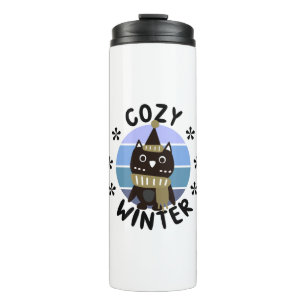 Termo Invierno acogedor, lechuza dulce
