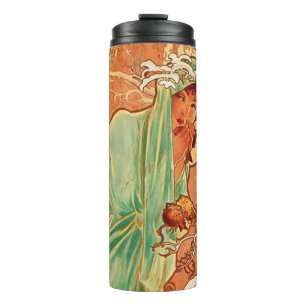 Termo Invierno Art Nouveau de Alphonse Mucha