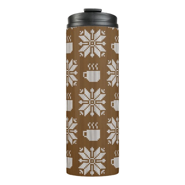 Termo Invierno de punto: tazas de té decorativas (Anverso)