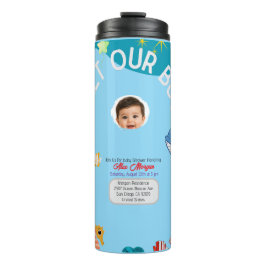 Termo Invitación de Baby Shower para Conocer a Nuestro N