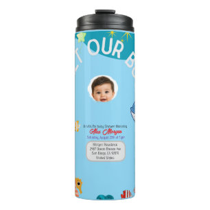 Termo Invitación de Baby Shower para Conocer a Nuestro N