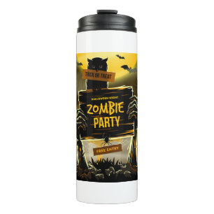 Termo Invitación de Halloween al fiesta zombi