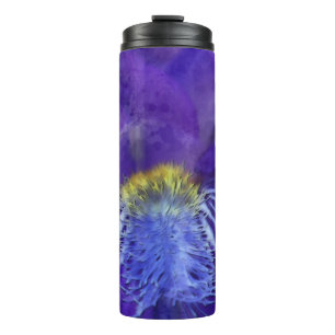 Termo Iris Flower Purple Watercolor
