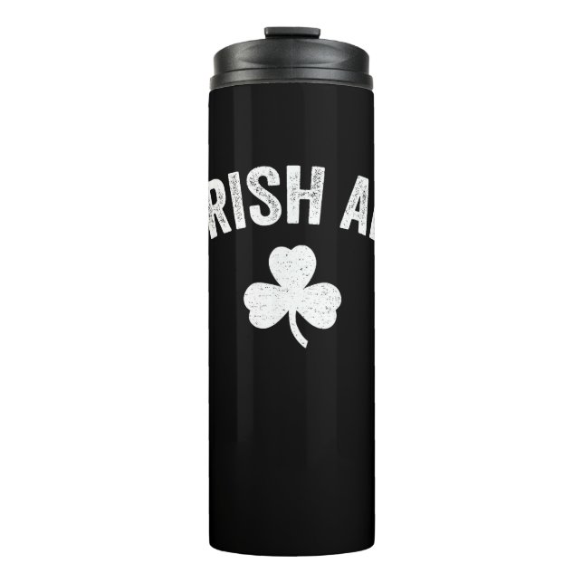Termo Irlandés AF Funny St. Patrick's Day Shamrock Fiest (Anverso)