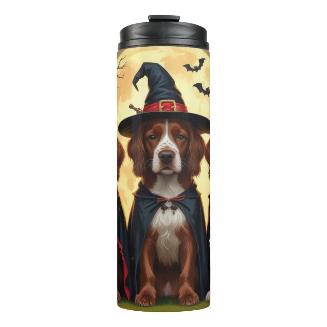Termo Irlandés Red Setter Dogs Pumpkin Halloween Funny (Anverso)