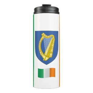 Termo Irlandés Travel Mug, bandera patriótica irlandesa