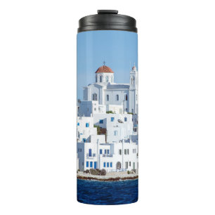 Termo Isla de paros con el pueblo de naoussa