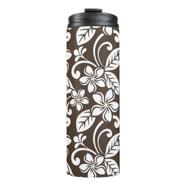 TERMO ISLAND PLUMERIA (CAFÉ MARRÓN) (Anverso)