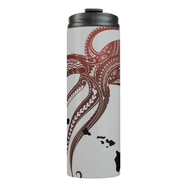 TERMO ISLAS HAWAII DE LA TRIBAL POLINESIA DE OCTOPUS (Anverso)