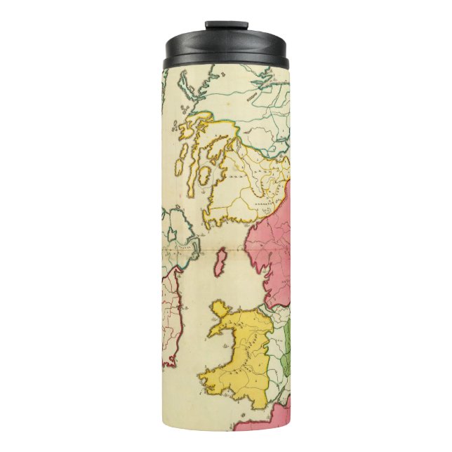 Termo Islas llanas de Británicos del mapa (Anverso)