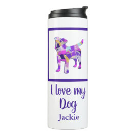 Termo Jack Russell Terrier Dog Silhouette Purple PY&B