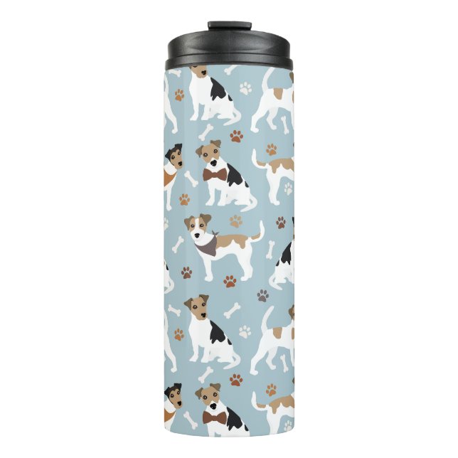 Termo Jack Russell Terrier Paws and Bones (Anverso)
