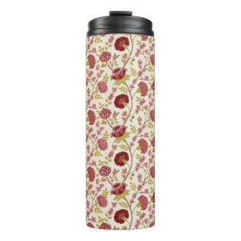 Termo Jacobo Floral Rpt Pattern Reds Pinks Gold Cream