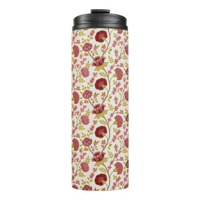 Termo Jacobo Floral Rpt Pattern Reds Pinks Gold Cream (Anverso)