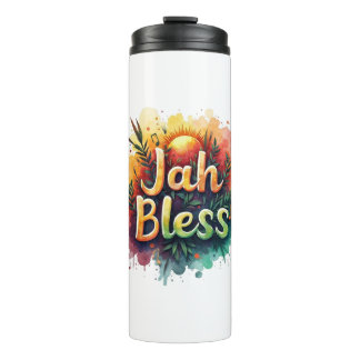 Termo Jah Bless Reggae Watercolor Portable Thermal Bottl