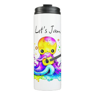 Termo Jam   Octopus Tocando Guitarra Acústica