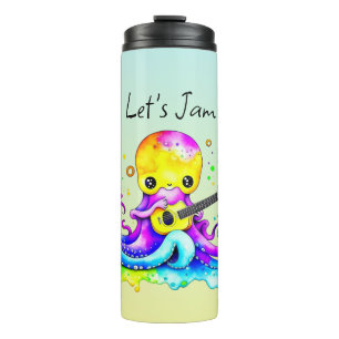 Termo Jam   Octopus Tocando Guitarra Acústica