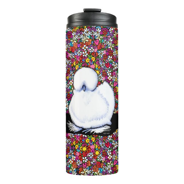 Termo Jardín Alegre de Gallina Silkie (Anverso)