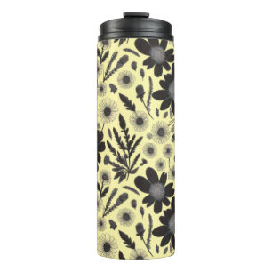 Termo Jardín de flores silvestres Dusky - Patrón floral