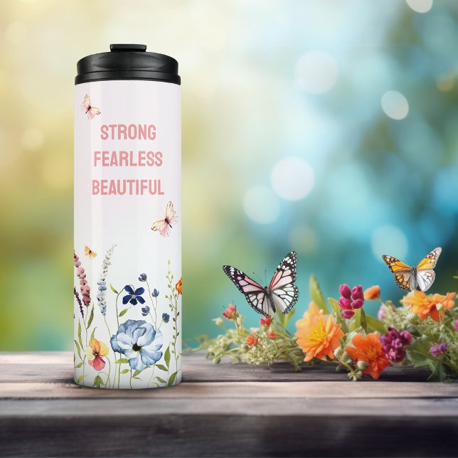Termo Jardín de Mariposas Caprichosas Rosa Cita Personal (Subido por el creador)