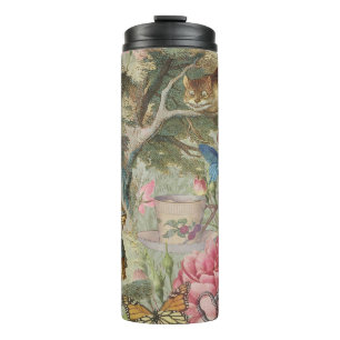 Termo Jardín del árbol de las maravillas del gato Alice 