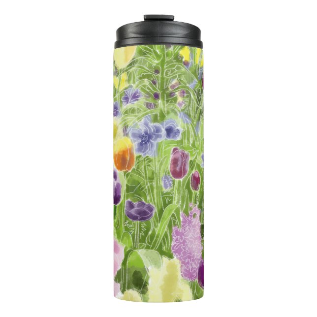 Termo Jardín en primavera (Anverso)