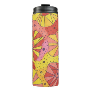Termo Jardín floral futurista