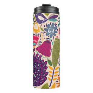 Termo Jardín tropical. Colección de primavera