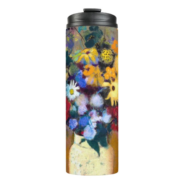 Termo Jarrón blanco con flores Odilon Redon (Anverso)