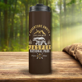 Termo Jasper National Park Canada Forest Landscape