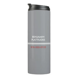 Termo JBHS VMA Negro con Logo Blanco Personalizable