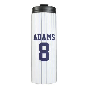 Termo Jersey de béisbol con nombre y número personaliz