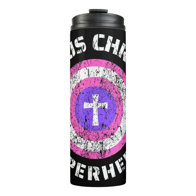 Termo Jesucristo es mi superhéroe Jesús (Anverso)