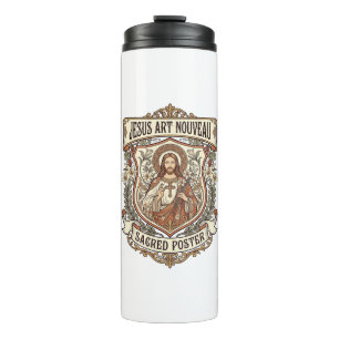 Termo Jesús Art Nouveau Póster Sagrado Jesús Art Nouveau