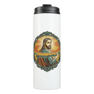 Termo Jesús Avergonzado Tropezando Superficie Plana Clús