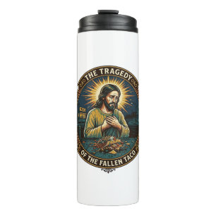 Termo Jesús Dejó Tarde en la Noche Tacos Comida Callejer