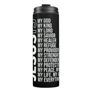 Termo Jesús es mi todo Jesús camiseta. ¿Eres una fiesta?