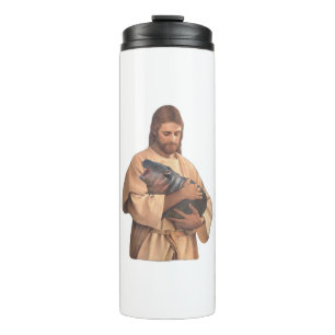 Termo Jesus Holding Moo Deng Tank Top