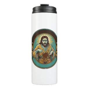 Termo Jesús Mancha de Café los Pantalones Antes de Reuni