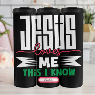 Termo Jesús Me Ama Esto Que Sé
