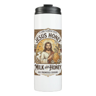 Termo Jesús Miel Leche Y Miel Jesús Miel Leche Miel