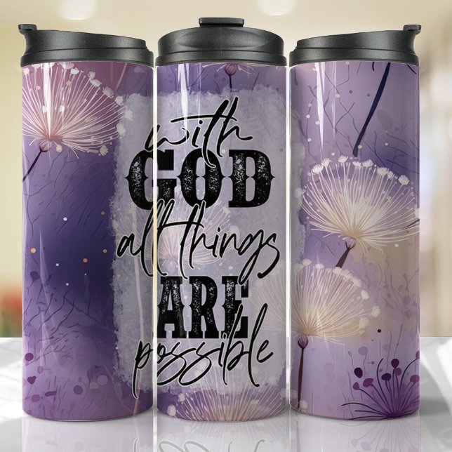 Termo Jesús Religioso Dios Oración de la Biblia (Religious Faith Tumbler)