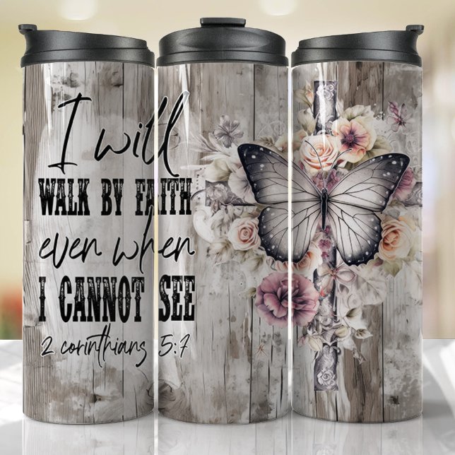 Termo Jesús Religioso Dios Oración de la Biblia (Religious Faith Tumbler)