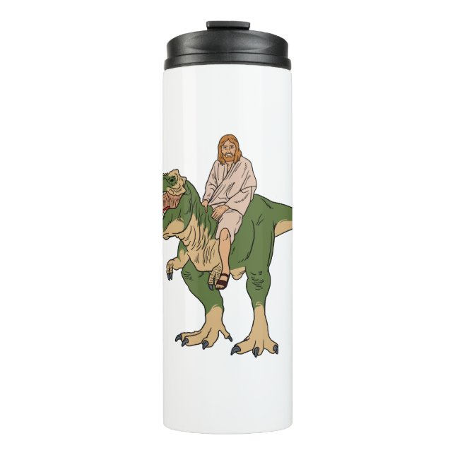 Termo Jesus Riding T-Rex (Anverso)