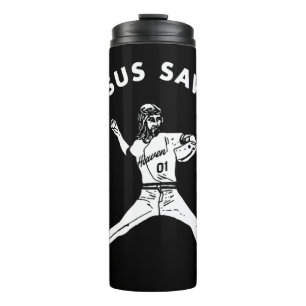 Termo Jesús Salvó a Shirt Religiosa Cristiana Fe Baseba