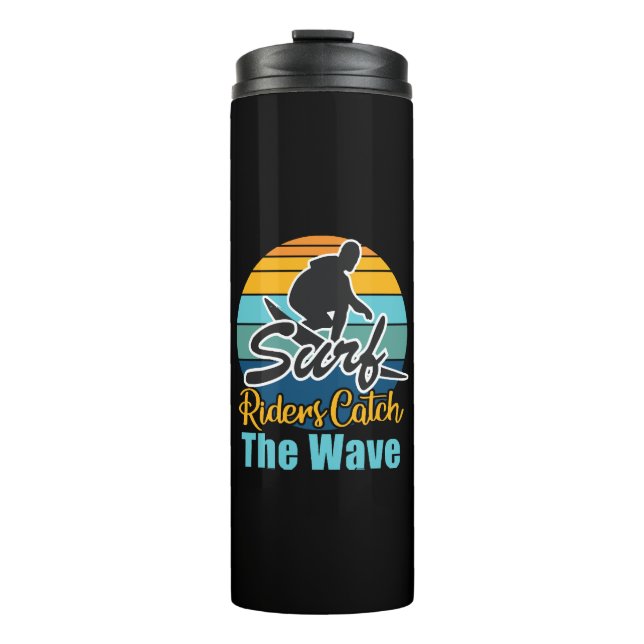 Termo Jinetes de surf atrapan las olas (Anverso)