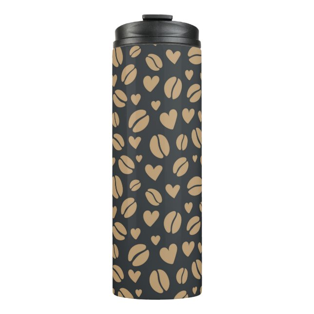 Termo Judías y corazones de café (Anverso)