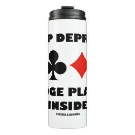 Termo Jugador de puente privado de sueño con juego de ca